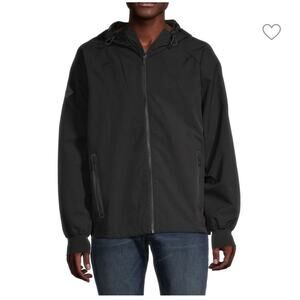 Superdry Sports Black Windbreaker Jacket Lightweight Athletic Style Medium